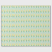 Modern Light Green & Yellow Gradient Diamant Geschenkpapier (Flach)