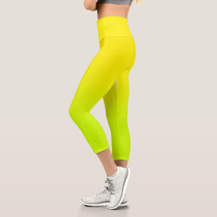 Modern Light Limon und Lemon Ombre Capri Leggings