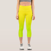 Modern Light Limon und Lemon Ombre Capri Leggings (Vorderseite)