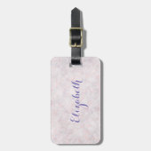 Modern Light Pink Bokeh Gepäck Tag Gepäckanhänger (Vorderseite vertikal)