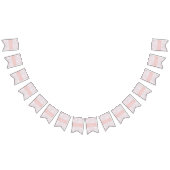 Modern Light Pink Bokeh Individuelle Name Bunt Ban Wimpelkette (Alle)
