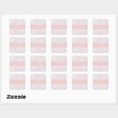 Modern Light Pink Bokeh Individuelle Name Sticker (Blatt)