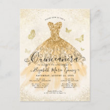 Modern Light Yellow Gold Glitzer Gown Quinceanera