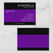 Modern - lila visitenkarte (Vorne/Hinten)