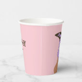 Modern Lilac Cowboy Cowgirl Western Boots Pappbecher (Rechts)