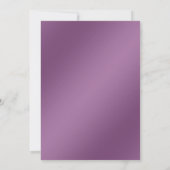 Modern Lilac Floral Save the Date (Rückseite)