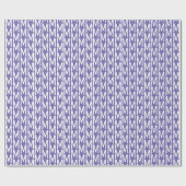 Modern lilac periwinkle custom monogram geschenkpapier (Flach)