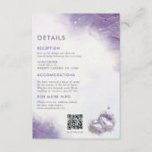 Modern Lilac Wedding Einladung Detail (Vorderseite)