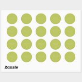 Modern Lime Green Custom Names Wedding Runder Aufkleber (Blatt)