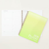 Modern Lime Green Ombre Planner Planer (Anzeige)