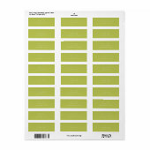 Modern Lime Green Wedding Return Address (Vorne)