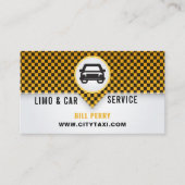 Modern Limo & Car Service Logo Design Visitenkarte (Vorderseite)