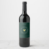 Modern Limoncello Logo-Logo-Label Weinetikett (Vorderseite)