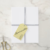 Modern Limoncello Striped Bottle Hang Tag | Geschenkanhänger (Mit Garn)