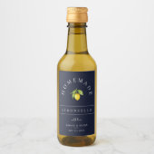 Modern Limoncello Weinetikett (Vorderseite)