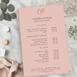 Modern, Line Art, Frau, Blätter, Salon, Preisliste Flyer<br><div class="desc">Modern,  Line Art,  Frau,  Blätter,  Salon,  Preisliste,  Flyer.</div>