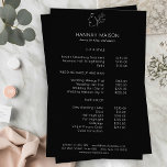 Modern, Line Art, Frau, Blätter, Salon, Preisliste Flyer<br><div class="desc">Modern,  Line Art,  Frau,  Blätter,  Salon,  Preisliste,  Flyer.</div>