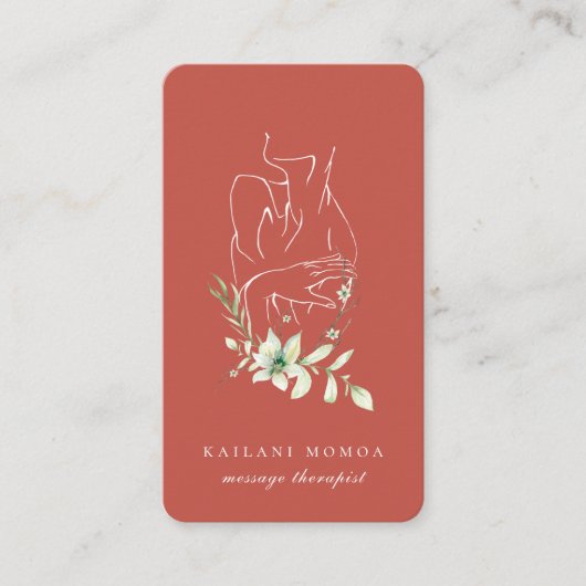 Modern Line Kunst, Dichtung und Musik Visitenkarte (Vorderseite)