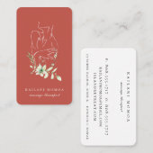 Modern Line Kunst, Dichtung und Musik Visitenkarte (Vorne/Hinten)