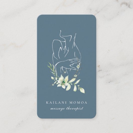 Modern Line Kunst, Dichtung und Musik Visitenkarte (Vorderseite)