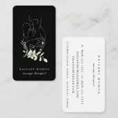 Modern Line Kunst, Dichtung und Musik Visitenkarte (Vorne/Hinten)