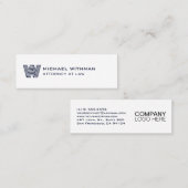 MODERN LINE MONOGRAM BUSINESS LOGO MINI VISITENKARTE (Vorne/Hinten)