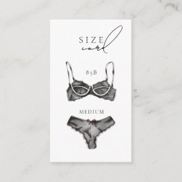 Modern Lingerie Bridal Shower Size Begleitkarte