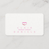 Modern Lips Beauty Logo | Editierbare Farbe | Visitenkarte (Vorderseite)