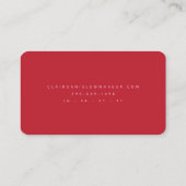 Modern Lips Beauty Logo | Editierbare Farbe | Visitenkarte (Rückseite)