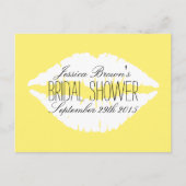 Modern Lips Brautparty Rezept Karten (Vorderseite)