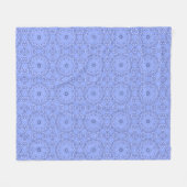 Modern Liquid Art Flower Mandala Pattern Fleecedecke (Vorderseite (Horizontal))