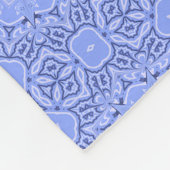 Modern Liquid Art Flower Mandala Pattern Fleecedecke (Ecke)