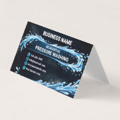 Modern Liquid Entity Residential Pressure Washing Visitenkarten (Vorderseite)