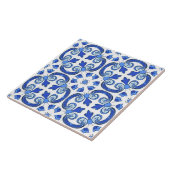 Modern Lisbon Blue Indigo Mosaic Azulejos Fliese (Seite)