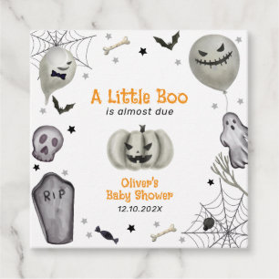 Modern Little Boo Ghost Boy Baby Dusche Geschenkanhänger