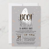 Modern Little Boo! Halloween-Kinderdusche Einladung (Vorderseite)