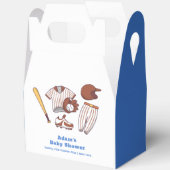 Modern Little Slugger Baseball Boy Baby Shower Geschenkschachtel (Offen)
