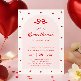 Modern Little Sweetheart Baby Shower Invitation Einladung