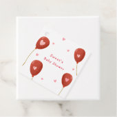 Modern Little Sweetheart Balloon Baby Dusche Geschenkanhänger (Beispiel)
