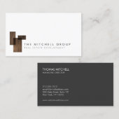 Modern Logo 4 für Real Anwesen, Builder, Architect Visitenkarte (Vorne/Hinten)