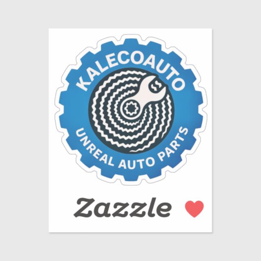 Modern Logo Aufkleber (Blatt)