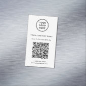 Modern Logo erstellen QR-Code Magnetische Visitenkarte (Beispiel)