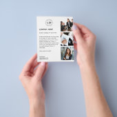Modern Logo Foto Professionell Weiß Geschäft Flyer (Gruppe)