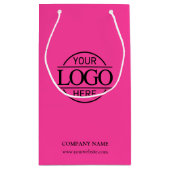 Modern Logo für das Unternehmen "Hellrosa" Kleine Geschenktüte (Rückseite)