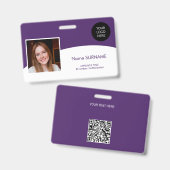 Modern Logo für eine Firma mit Personalausweis Fot Ausweis (Vorder- & Rückseite)