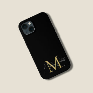 Modern Logo für Monogramm-Schriftzeichen schwarz Case-Mate iPhone Hülle