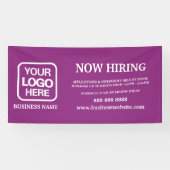 Modern Logo Magenta Jetzt mieten Banner (Horizontal)