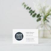 Modern Logo Minimalist Visitenkarte (Stehend Vorderseite)