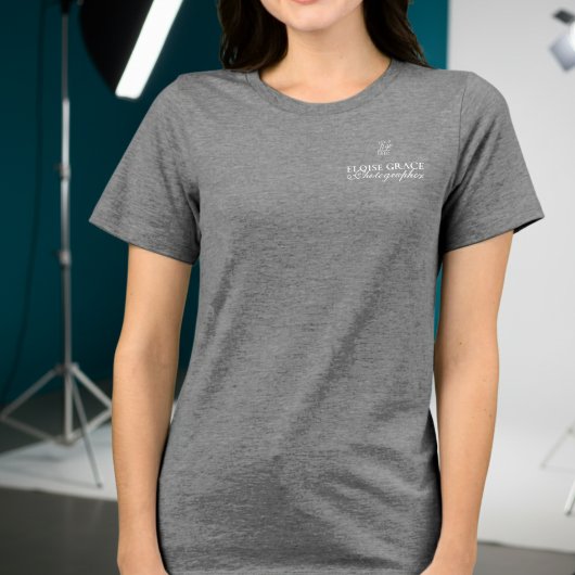 Modern Logo Photographer Script Business Tri-Blend Shirt