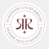 Modern Logo Product Packaging Sticker (Vorderseite)